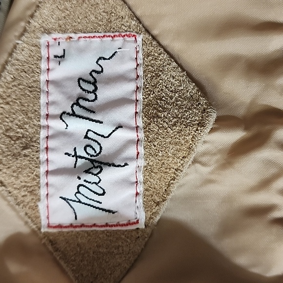 Men's Vintage Suede and Knit Sweater Bomber Jacket - Picture 10 of 12